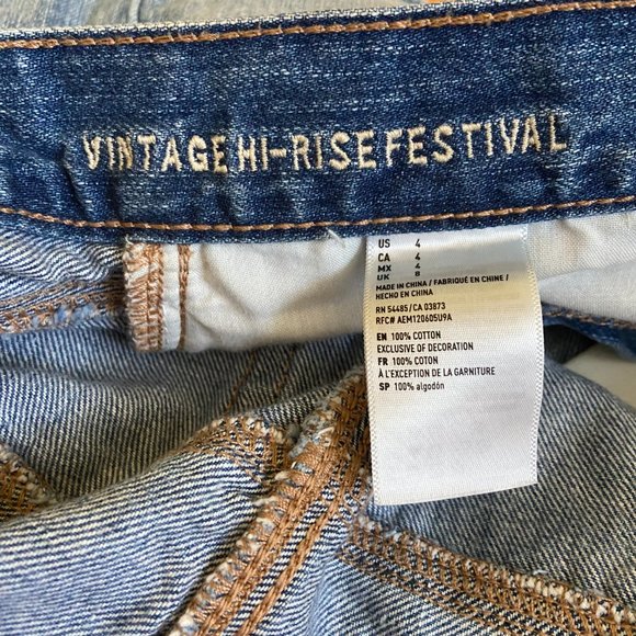 American Eagle Vintage Hi-Rise Festival denim shorts - Picture 6 of 7